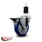 Service Caster 4'' Blue Poly Swivel 1-1/2'' Expanding Stem Caster with Brake SCC-EX20S414-PPUB-BLUE-PLB-112 - alternate 2